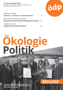 ÖkologiePolitik 190 zum Thema "Resilienz"