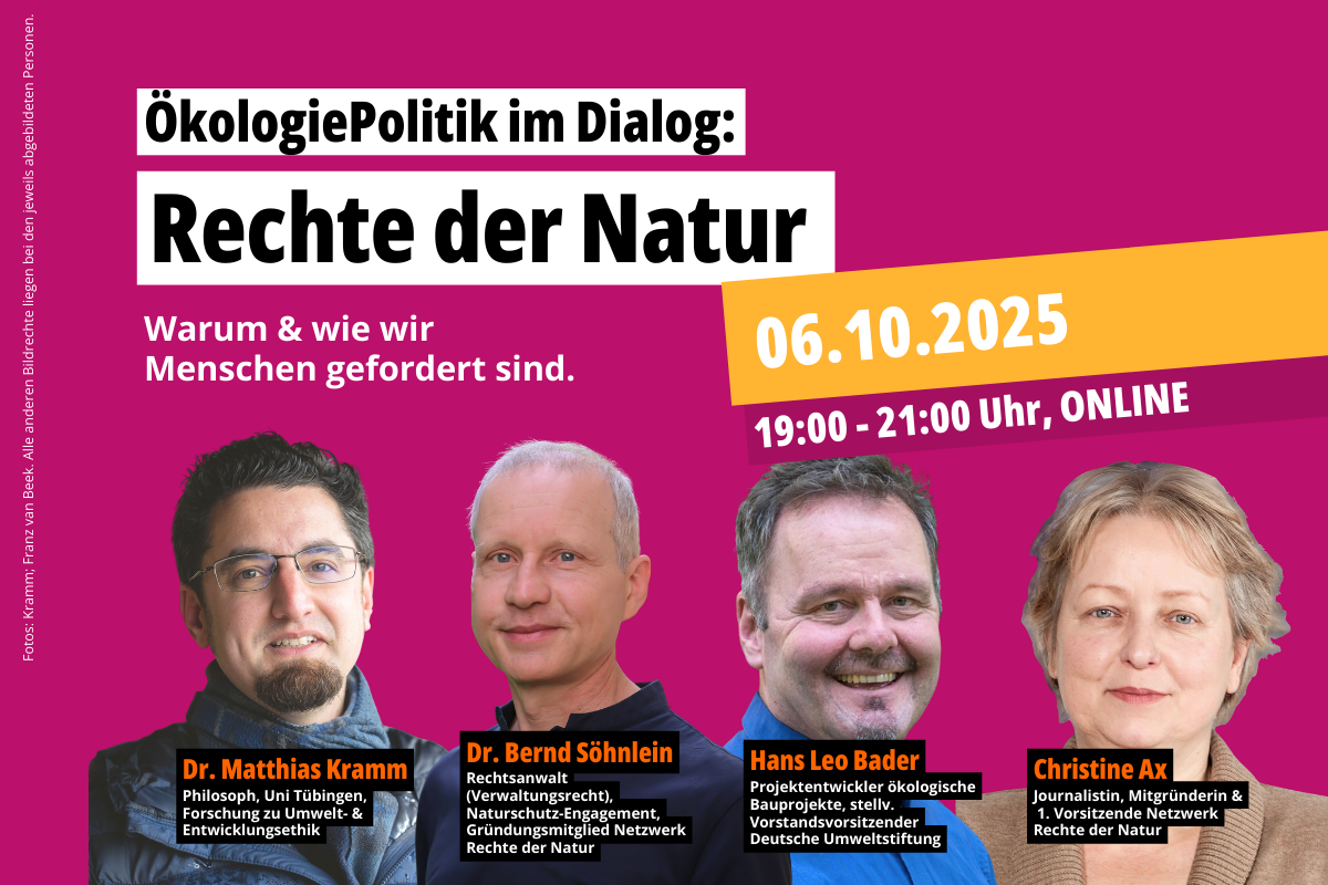 ÖkologiePolitik im Dialog zum Thema "Rechte der Natur"