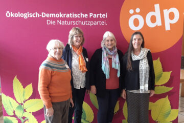 Mitglieder des ÖDP-Bundesarbeitskreises „Familie und Soziales“ auf dem Bundesparteitag im Bingen am Rhein. Foto: ÖDP