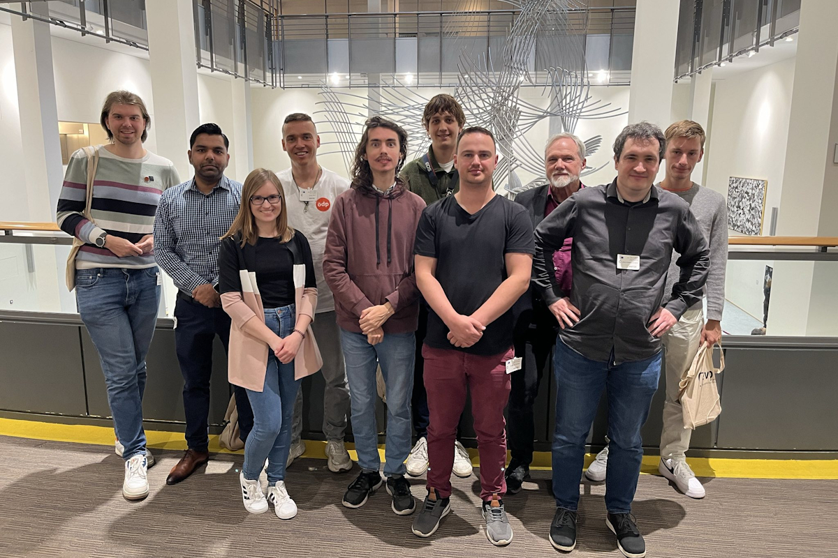 Die JÖ-Gruppe mit dem ÖDP-Bundesvorsitzenden Günther Brendle-Behnisch (3. von rechts) im Paul-Henri-Spaak-Gebäude des Europäischen Parlaments in Brüssel. Foto: JÖ