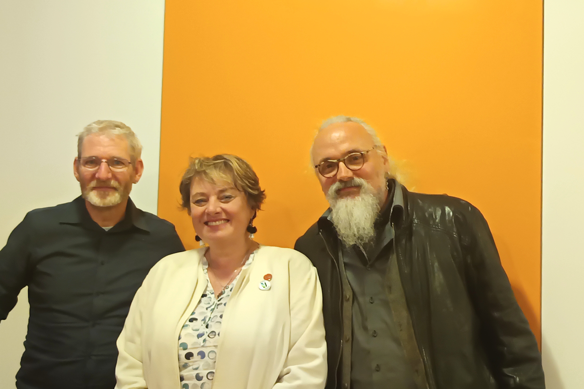 Der neue Landesvorsitzende Olaf Kipp (links) mit der 1. stellvertretenden Bundesvorsitzenden, Kirsten Elisabeth Jäkel, und seinem Stellvertreter Björn Fricke. Foto: ÖDP