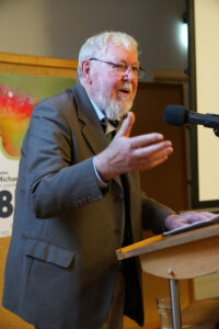 Prof. em. Dr. Michael Succow bei der Feier anlässlich seines 85. Geburtstags. Foto: Leevke Succow