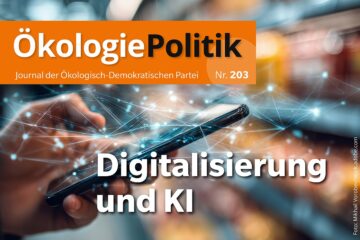 ÖkologiePolitik 203 im Juni 2026 zum Thema "Digitalisierung und KI". Foto: Mikhail Vorobev / stock.dobe.com